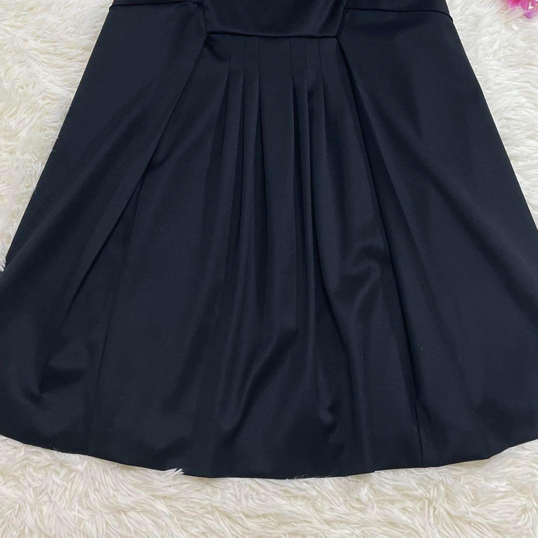 CELINE ノースリーブ ロングワンピース ピンタック ウール S フランス製