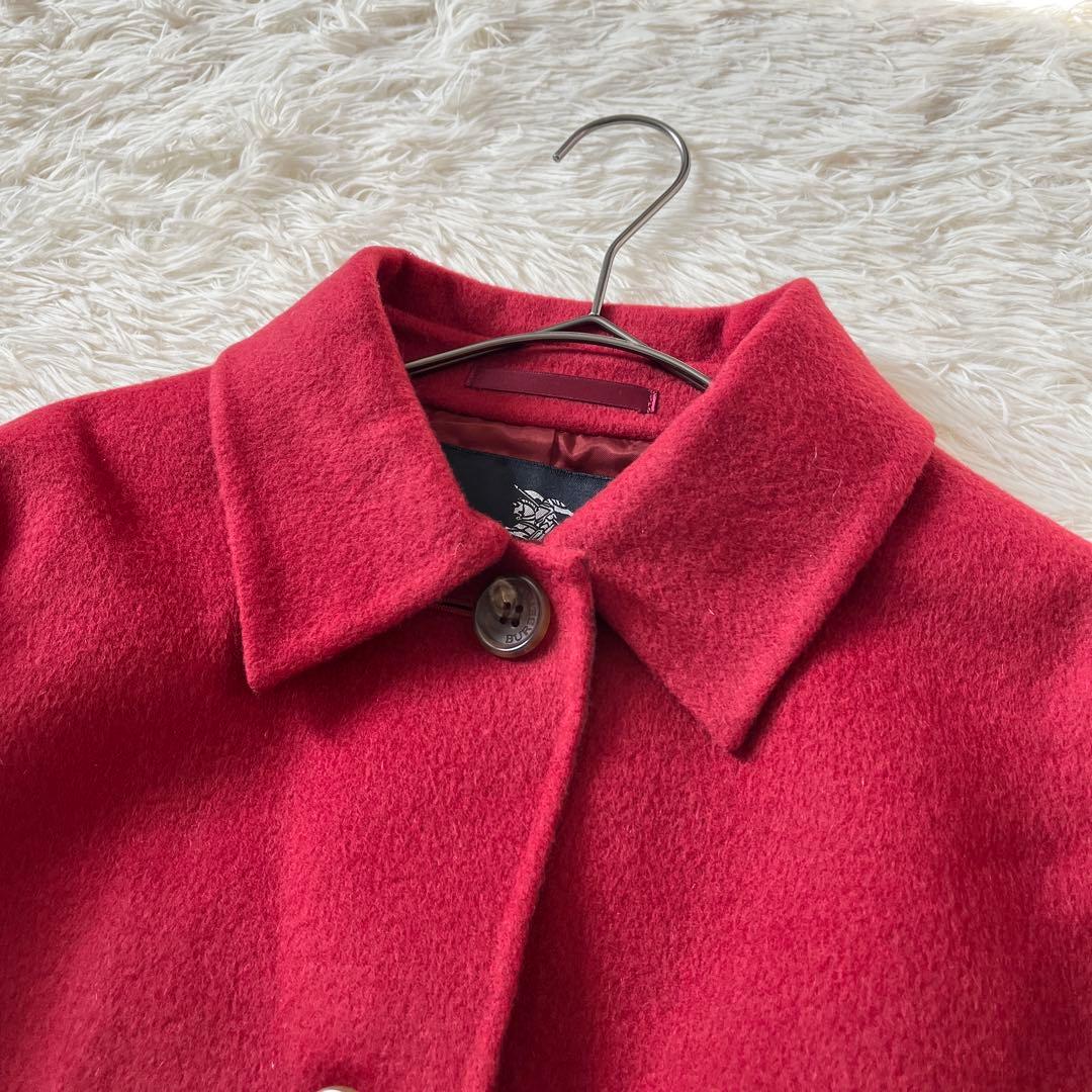 バーバリーロンドン カシミヤ チェスターコート チェック　40