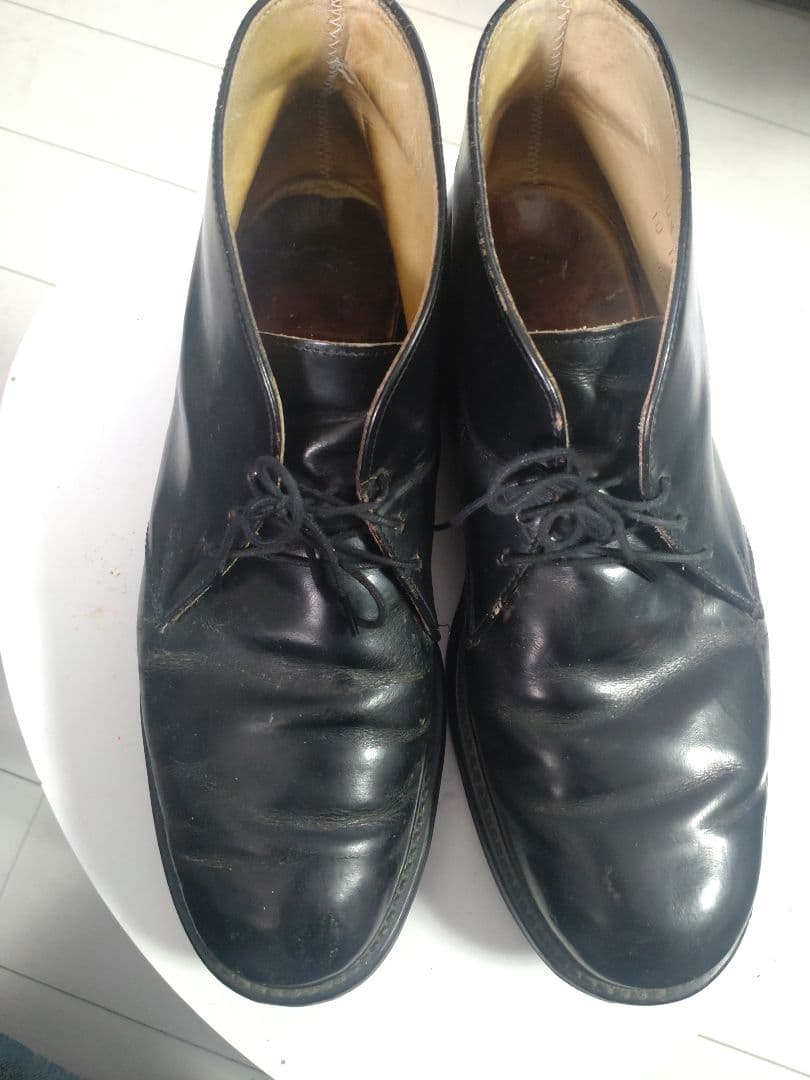 USPSポストマン風　レザー チャッカブーツ