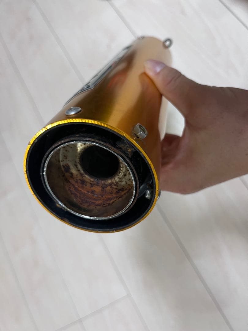 番長管　サイレンサー　50.8パイ マフラー ゴールド