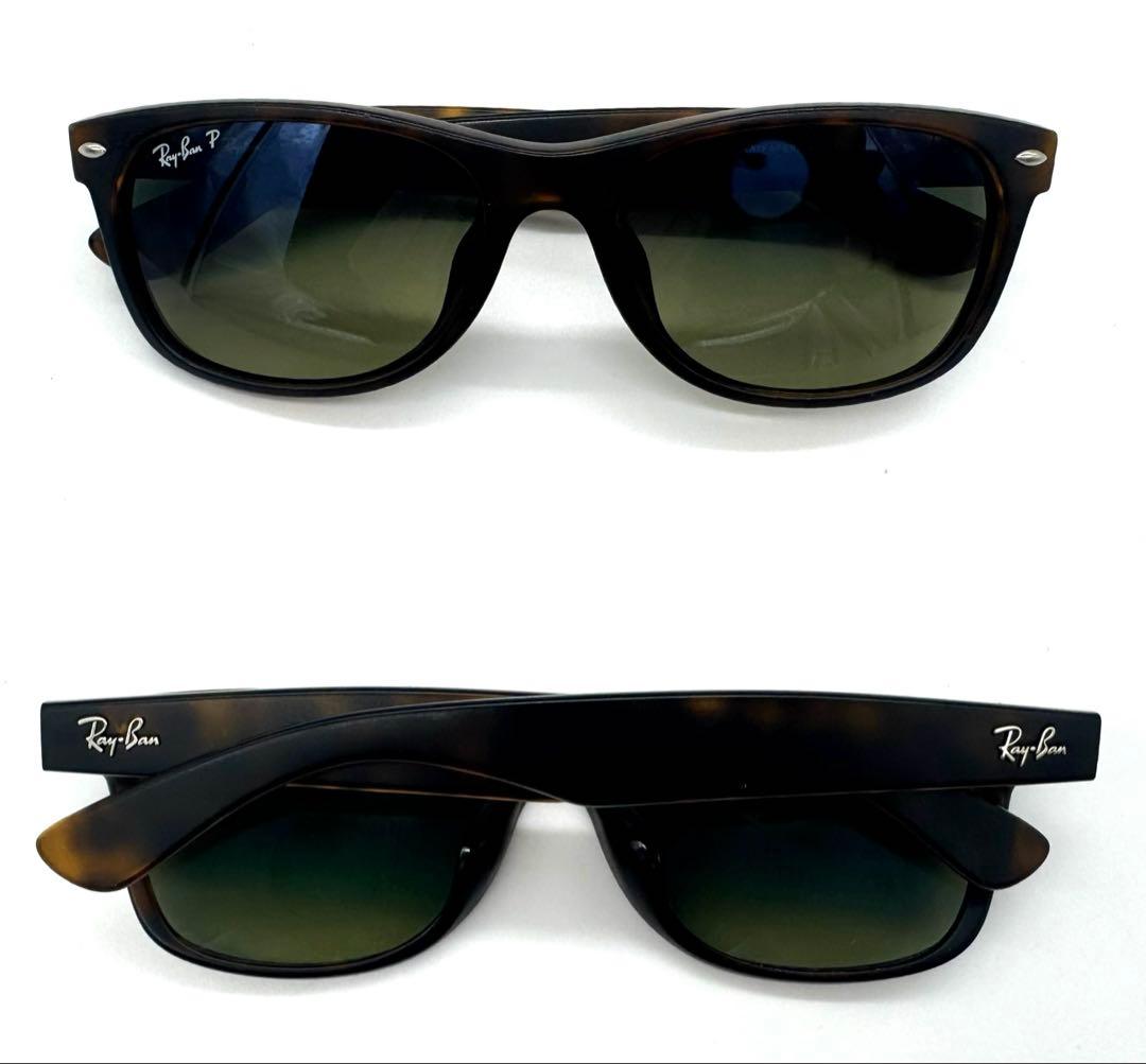 Ray-Ban NEW WAYFARER偏光サングラス2132-Fブラウンべっ甲