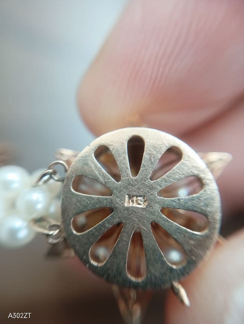 美品　パールネックレス K14 アクセサリー　小物　レディース　ゴールド