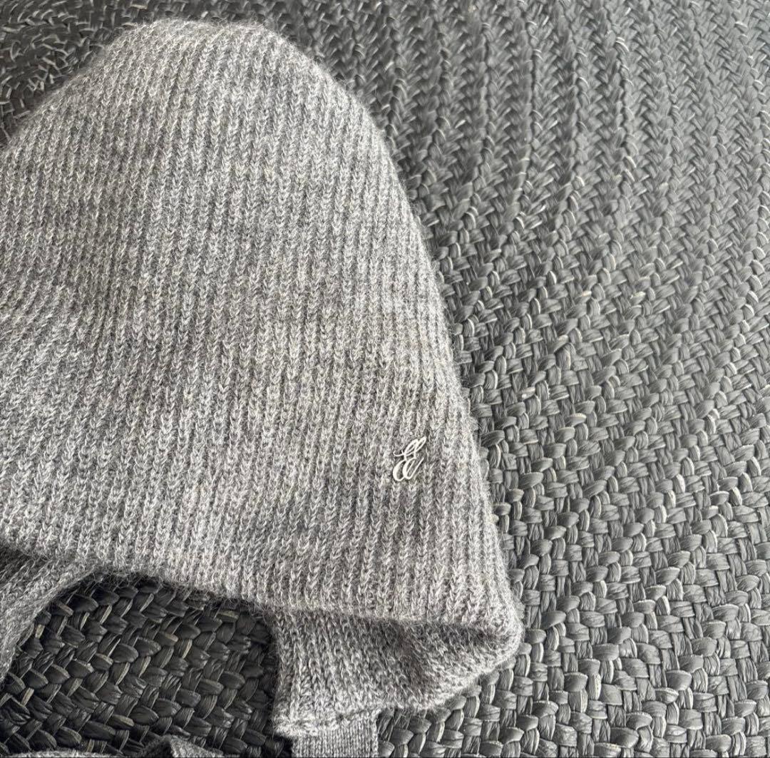 【完売品】ENTWURFEIN＜エントワフェイン＞ ニットキャップ グレー