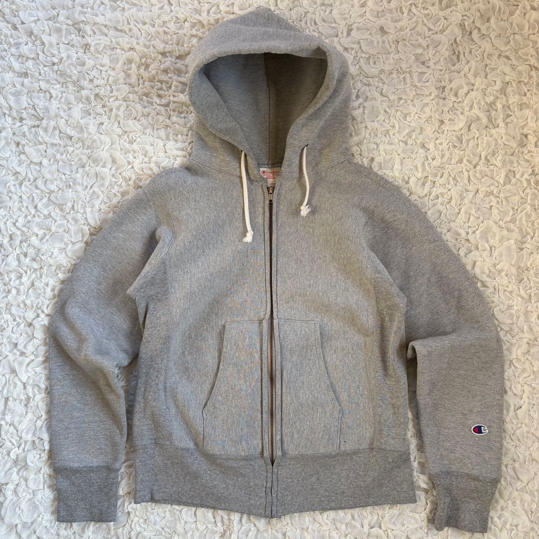 美品 チャンピオン リバースウィーブ フルジップパーカー 赤単タグ USA製