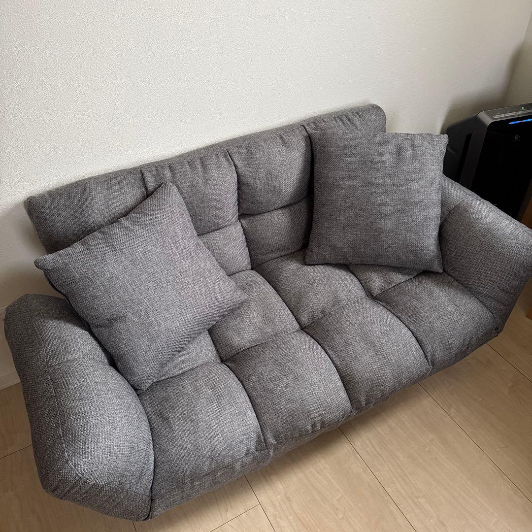 コイルカウチソファ グレー 美品 東京インテリア購入品 美品