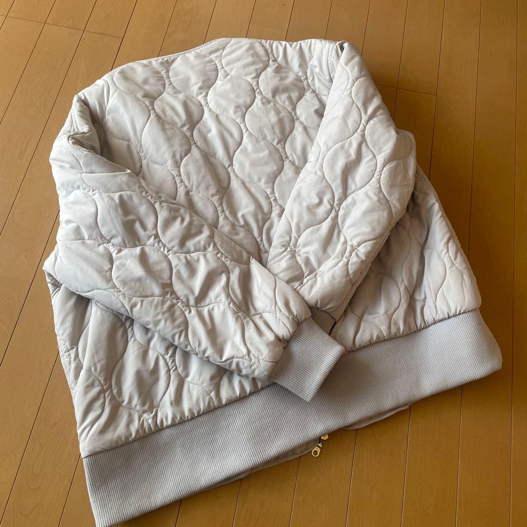 【siro de labonte 】キルティングMA-1ジャケット　エクリュ