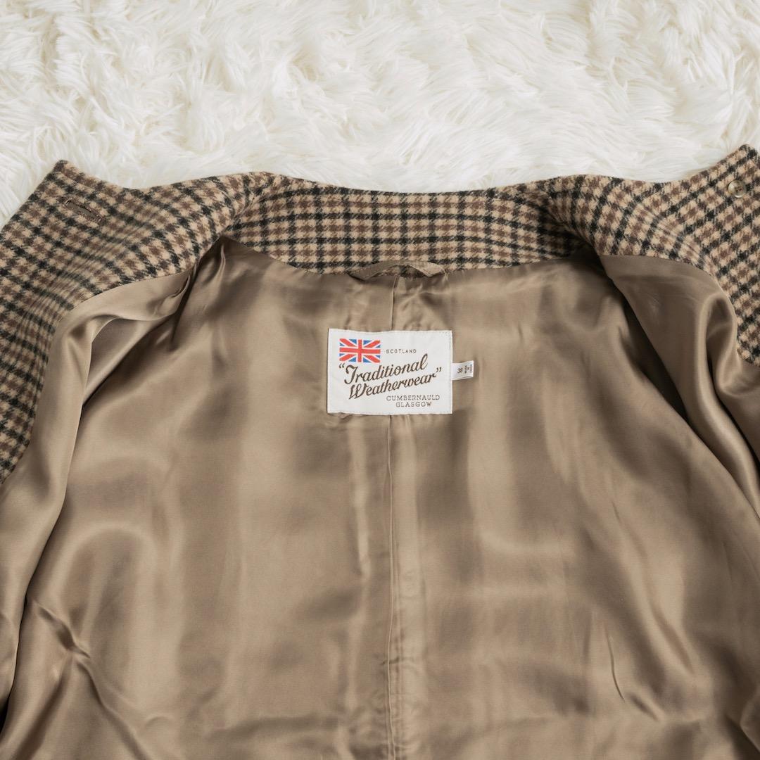 美品 トラディショナルウェザーウェア 24AW マールトン ノーカラー コート