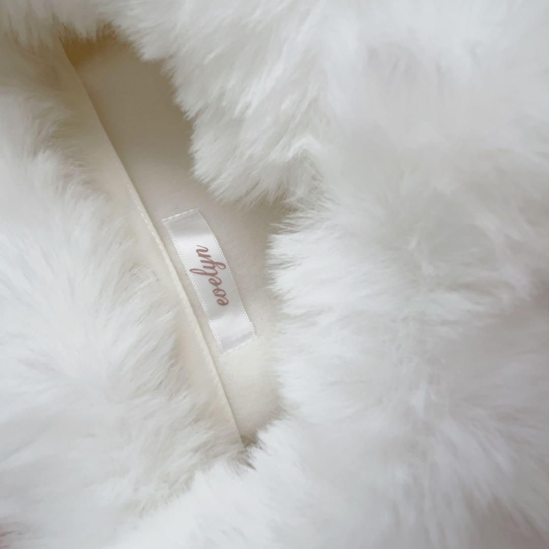 evelyn ビジューコート　2025 オフホワイト　S