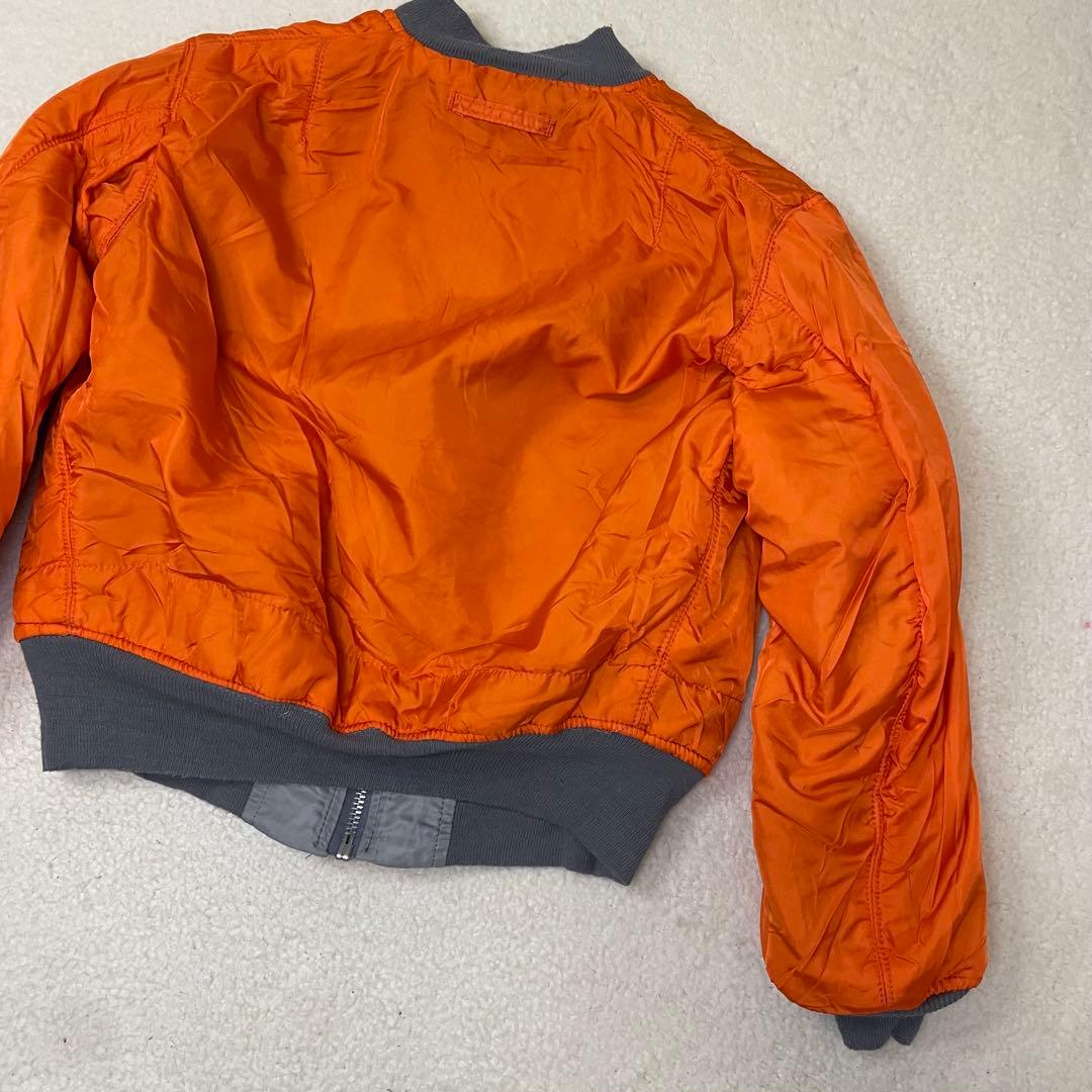 ALPHA アルファ MA-1 フライトジャケット USA M 90s グレー