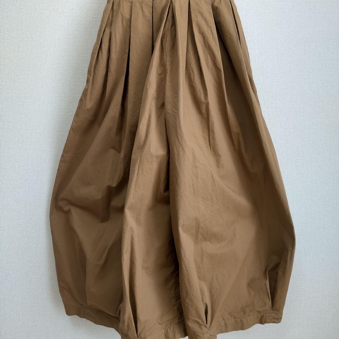 HARVESTY　新品　サーカスエプロン　サロペットキュロット　ベージュ　日本製