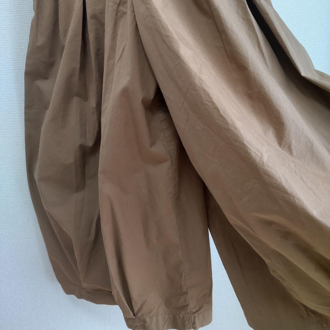 HARVESTY　新品　サーカスエプロン　サロペットキュロット　ベージュ　日本製