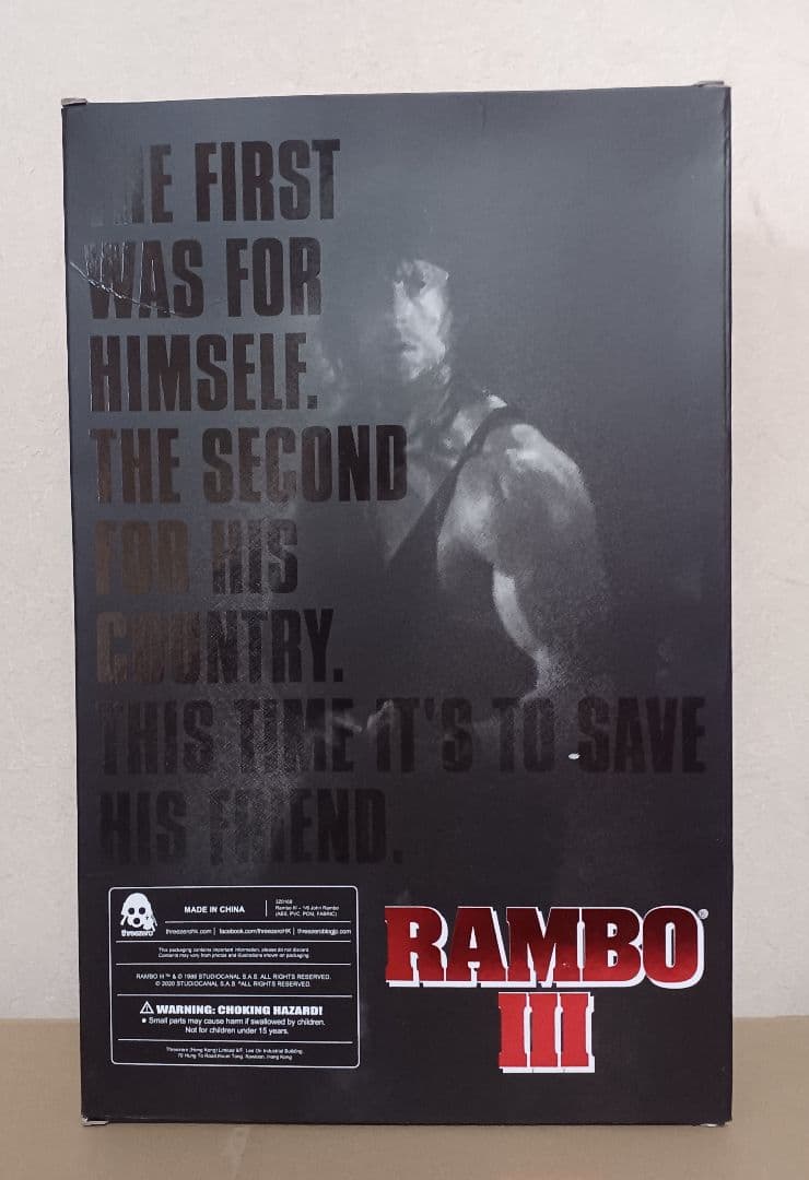 Threezero ランボーⅢ 1/6アクションフィギュア 未開封→開封品