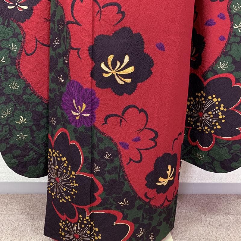 510z24☆人気！振袖 身幅広め 高身長 モダン 金駒刺繍☆美品 成人式結婚式