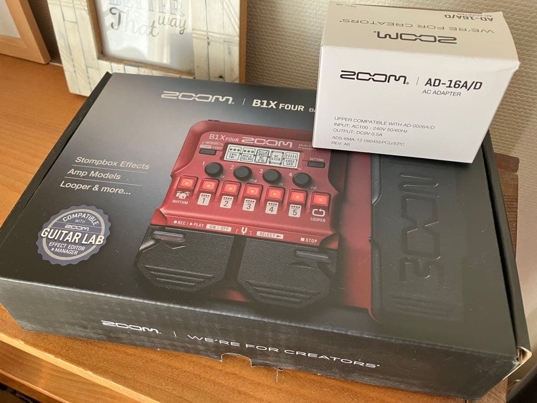 ★美品★ZOOM B1X FOUR ベースエフェクター　箱あり　説明書あり
