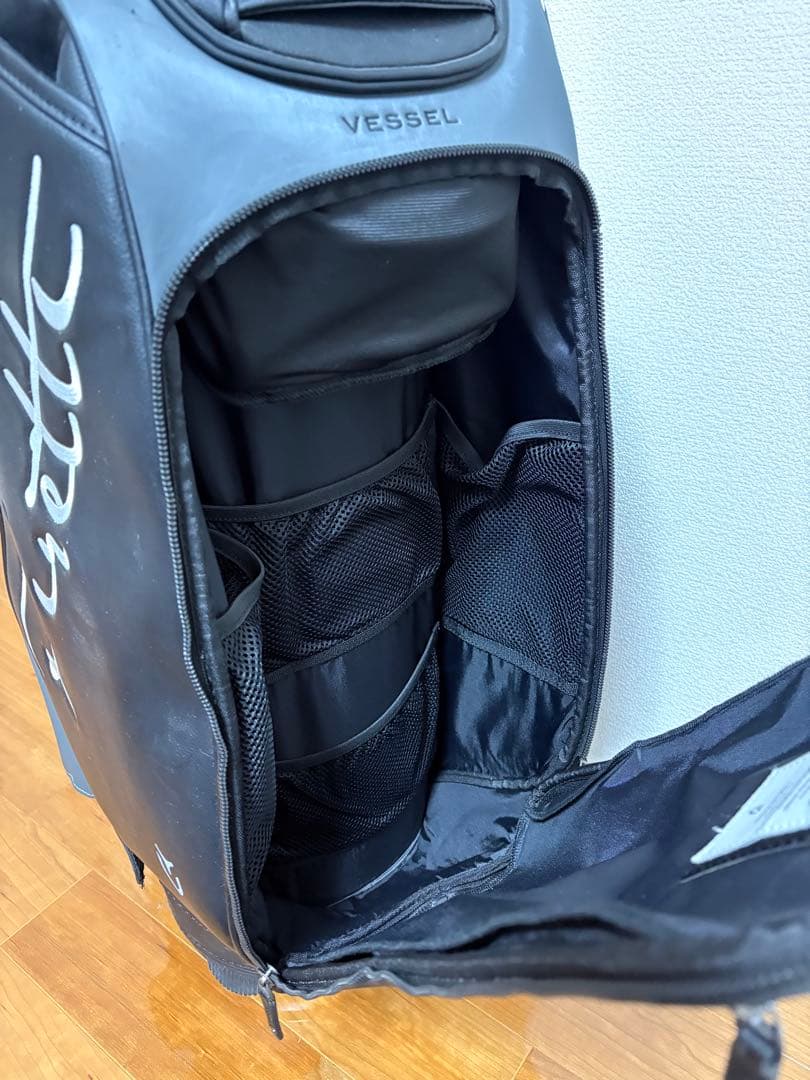 Piretti キャディバッグ ブラック/ホワイト