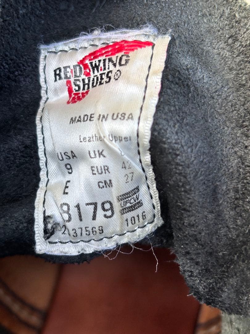 RED WING 8179 黒セッター ワークブーツ ブラッククローム