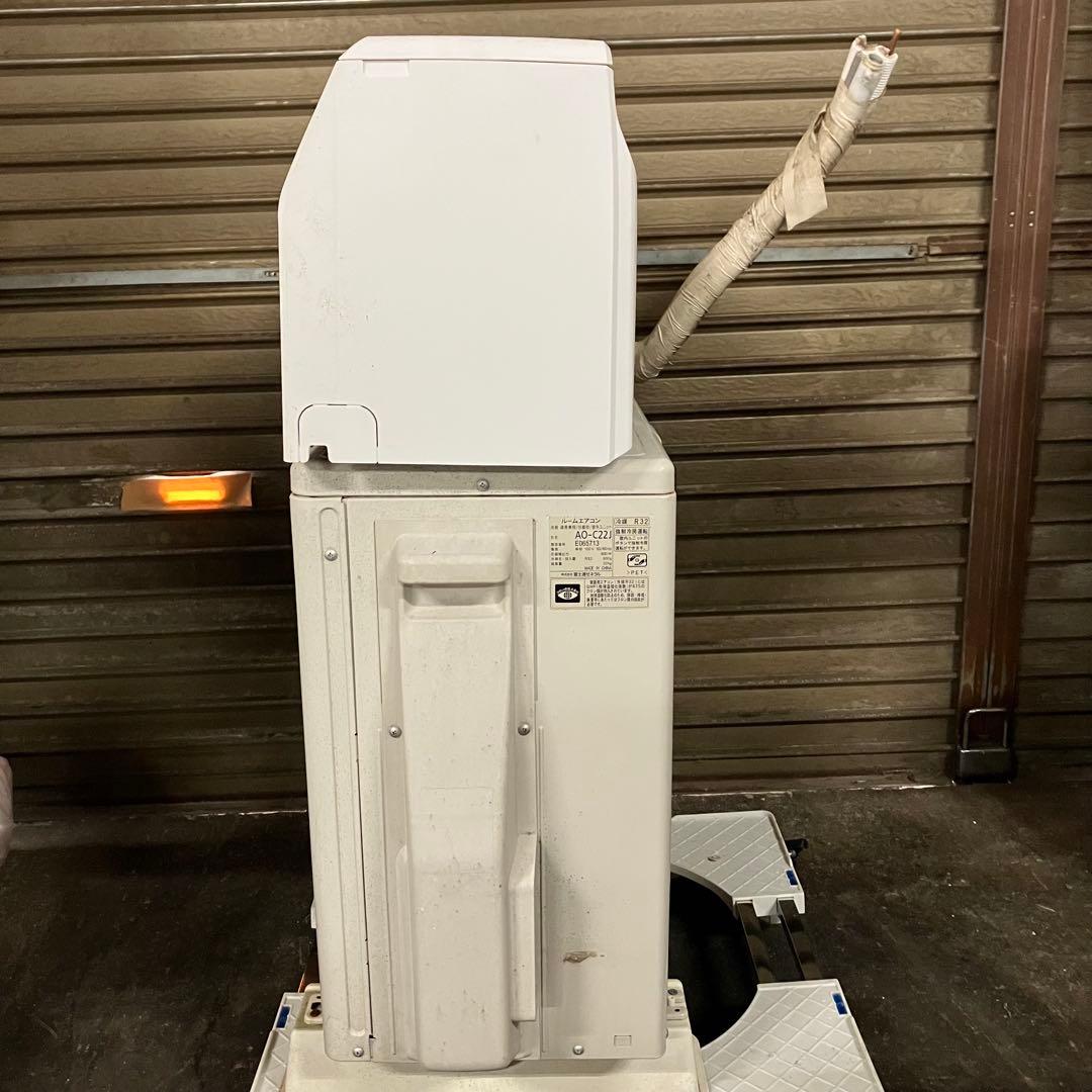 ▽ 送料込み FUJITSU ルームエアコン AS-C22J-W 2019年製
