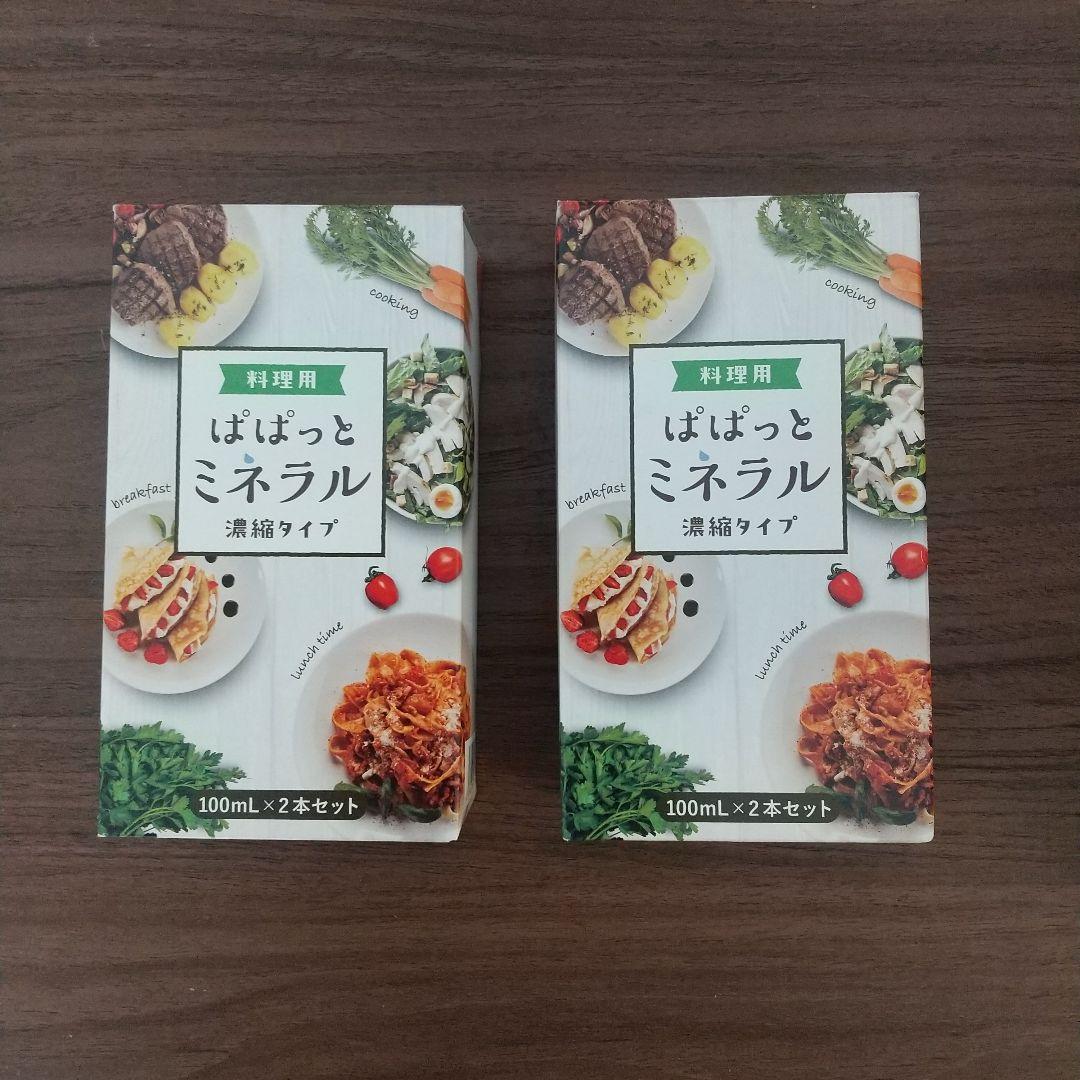 ぱぱっとミネラル 料理用 100ml×4本