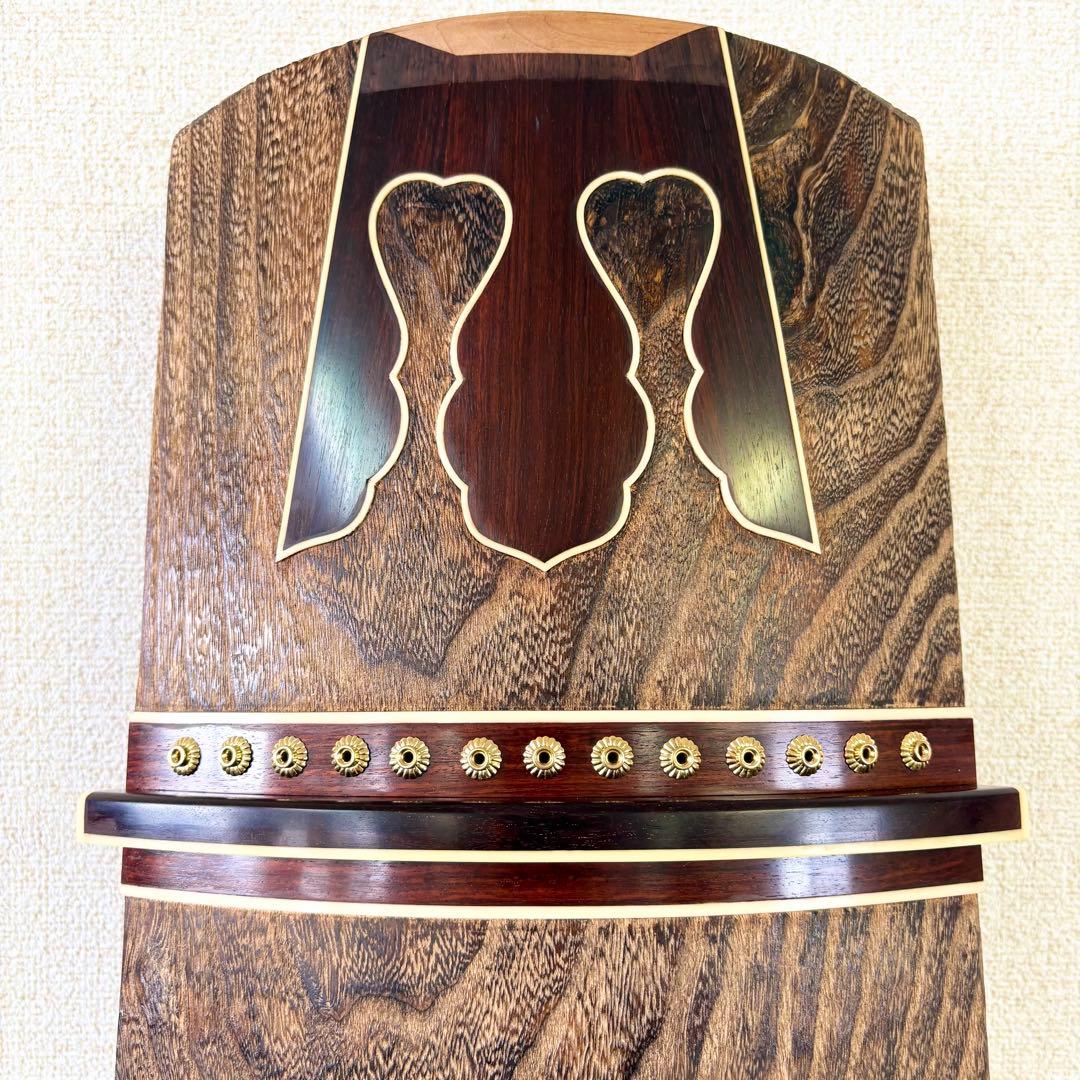 新品未使用 お琴 フルセット付属品付 上角すだれ彫 定価35万円相当 糸張り込