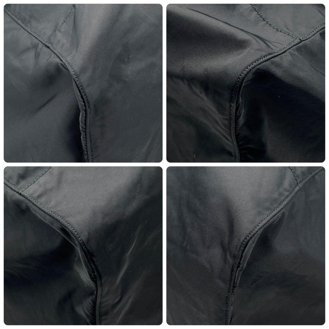 付属品完備 プラダ 2WAY ボストンバッグ 三角ロゴ 南京錠 鍵 ブラック 黒