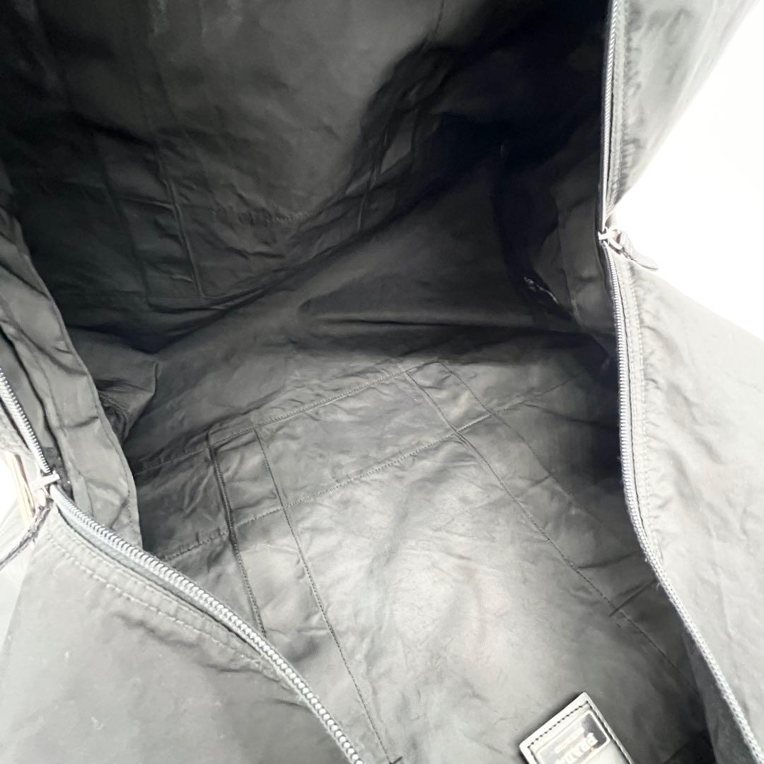 付属品完備 プラダ 2WAY ボストンバッグ 三角ロゴ 南京錠 鍵 ブラック 黒