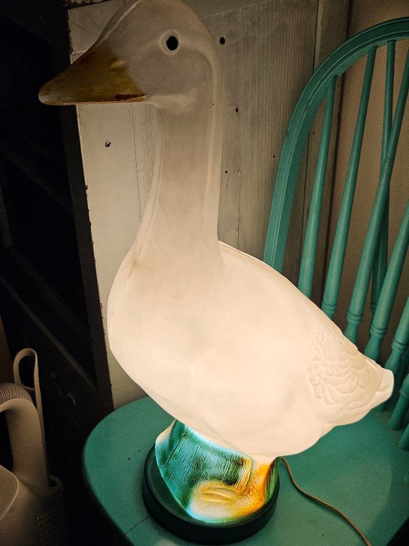 「難あり」アヒル電飾　アヒルランプ アメリカンヴィンテージ　当時物