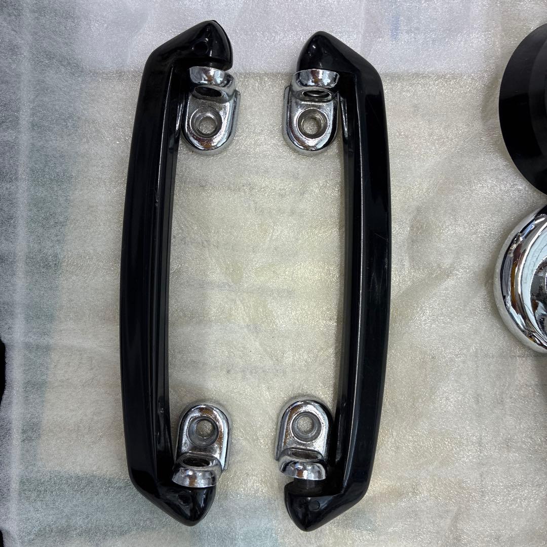 ローバーミニ、ドアハンドル クローム ブラック 4点セット