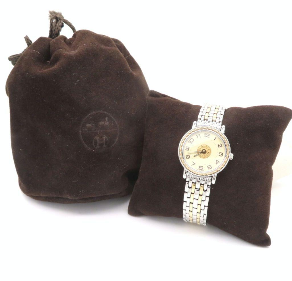 【SE4.220】HERMES エルメス 時計 セリエ コンビモデル ☆極美品☆