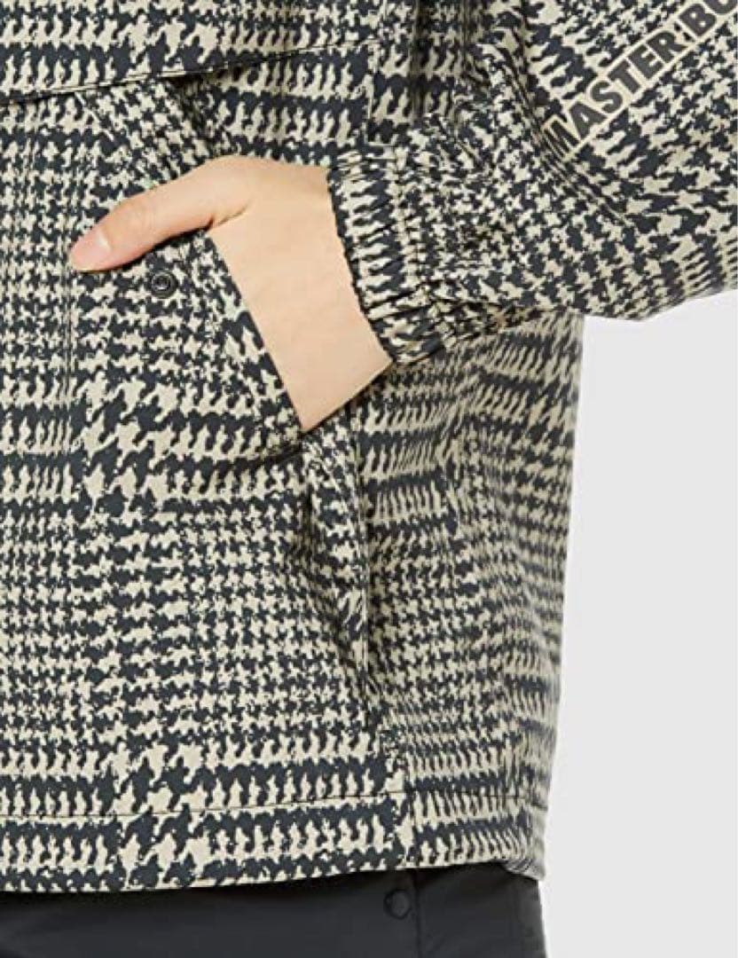 新品 パーリーゲイツ マスターバニー 千鳥格子柄 レインウェア セットアップ ０