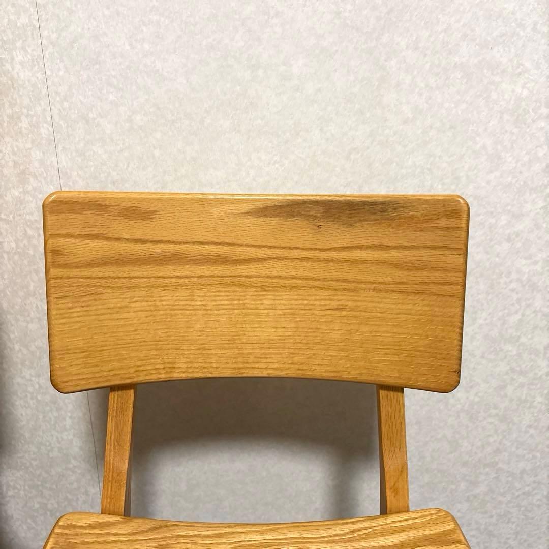 【良品】アサヒ木工 ダイニングチェア ２脚セット オーク材