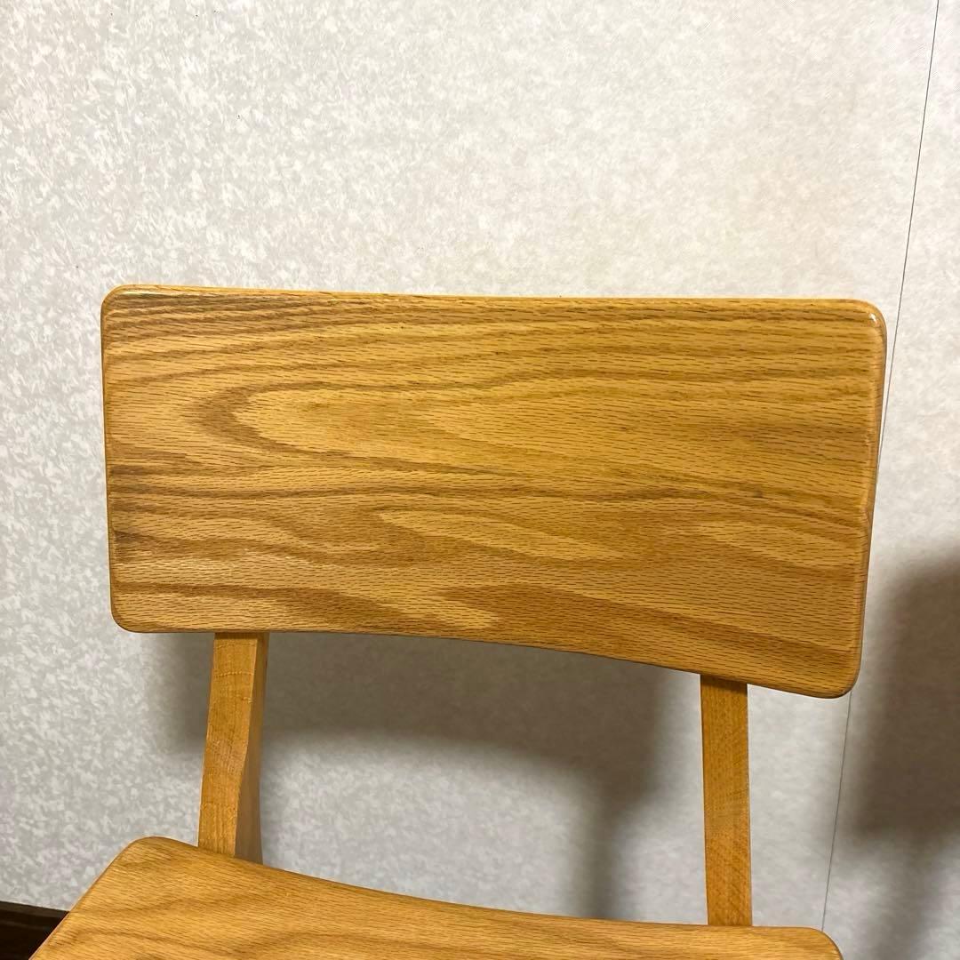 【良品】アサヒ木工 ダイニングチェア ２脚セット オーク材
