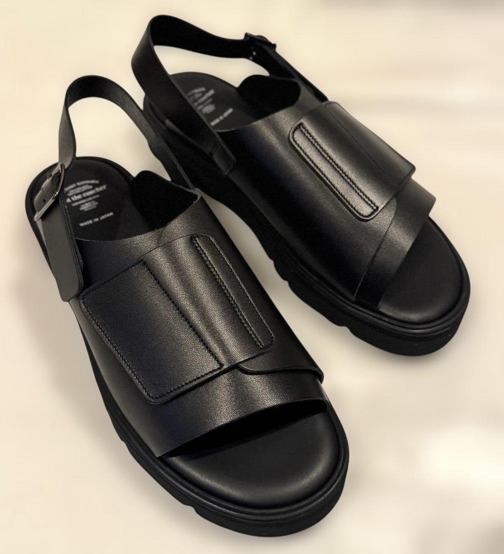 新品 FOOT THE COACHER 25SS レザーサンダル 定価4万円 靴