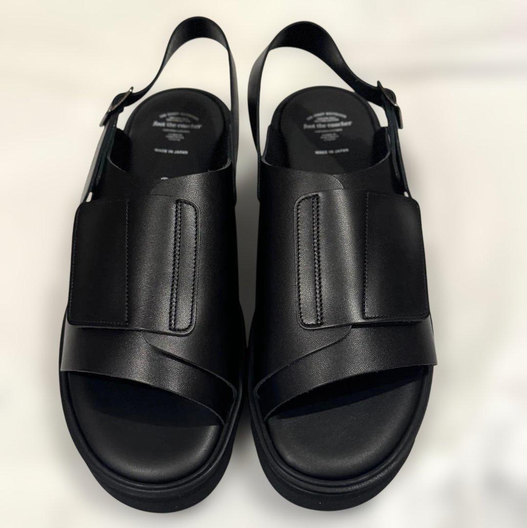 新品 FOOT THE COACHER 25SS レザーサンダル 定価4万円 靴