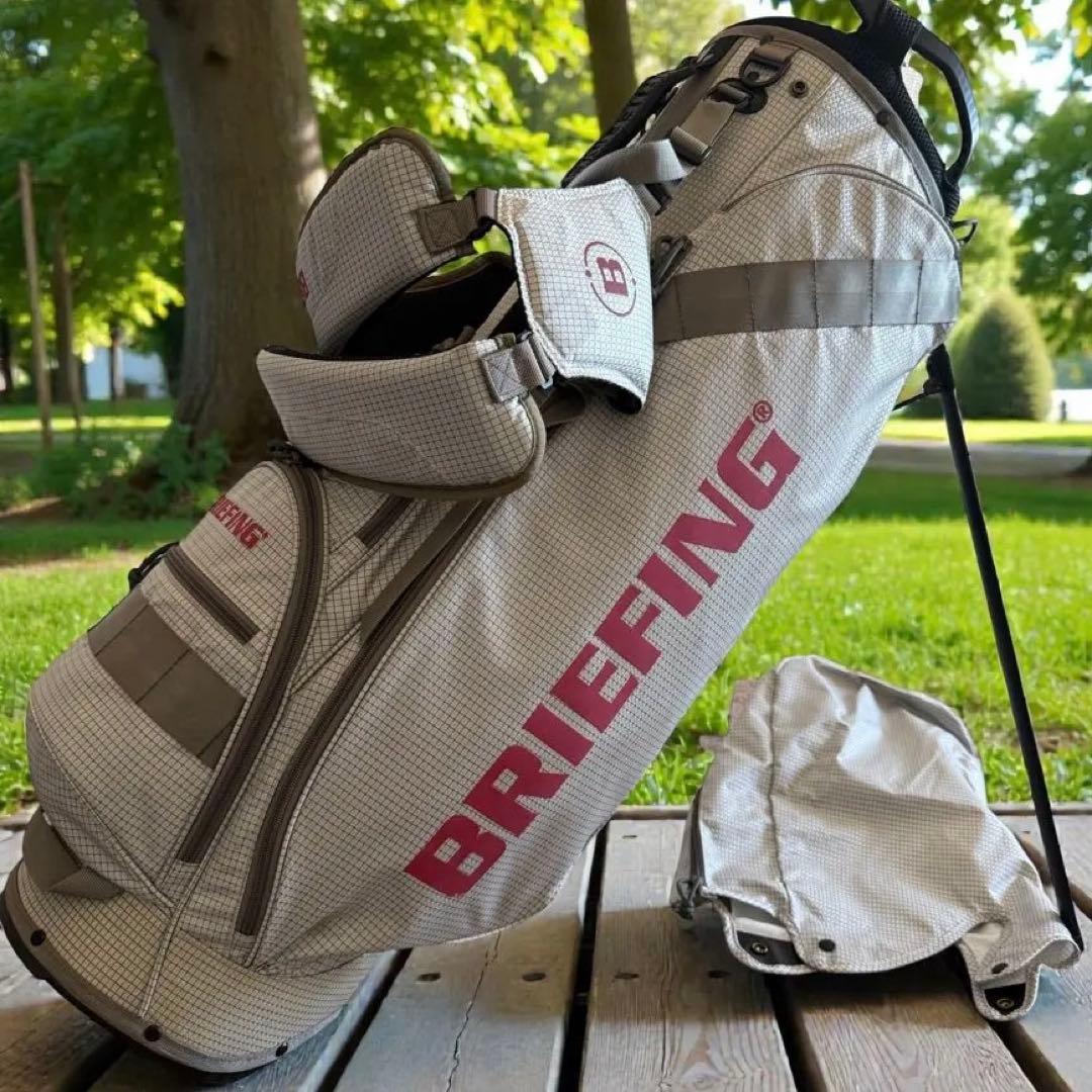 ブリーフィング　キャディバッグ　CR-7 ショルダー　スタンド式　軽量　グレー