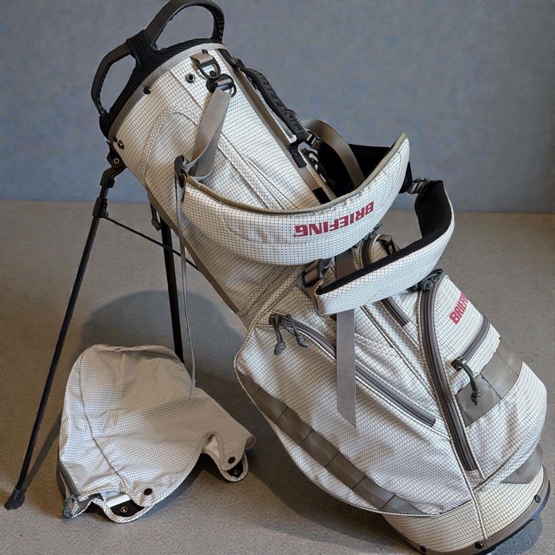 ブリーフィング　キャディバッグ　CR-7 ショルダー　スタンド式　軽量　グレー