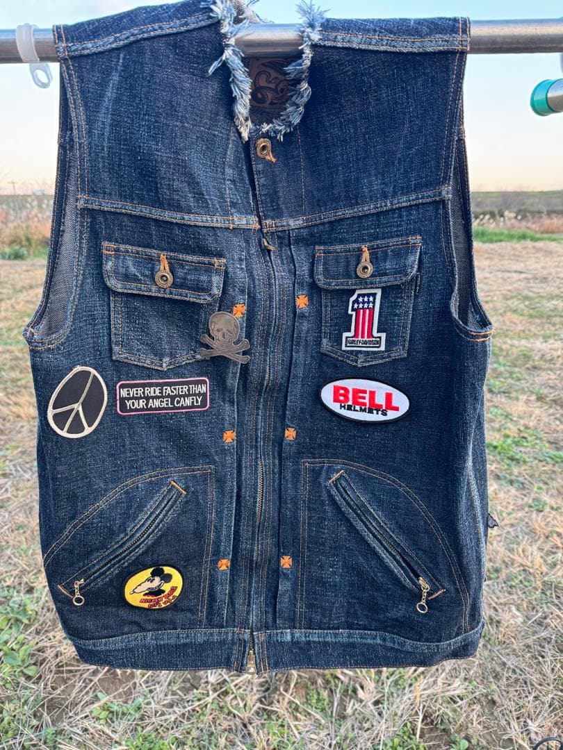 バイス・RED TAIL HARD RIDE デニムベスト