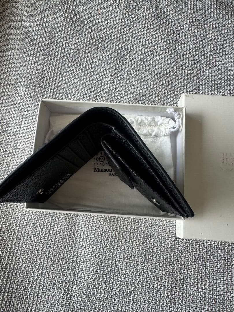 Maison Margiela ブラックレザーウォレット