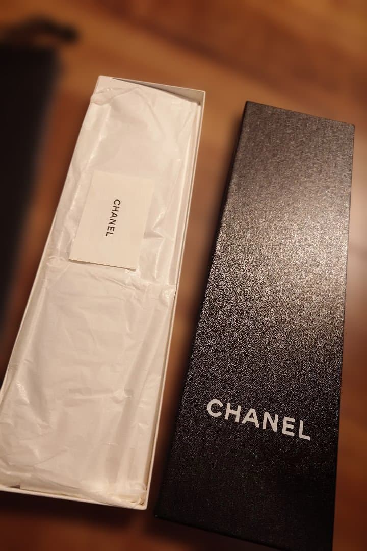 値下　新品未使用　CHANEL 青 花柄 ネクタイ