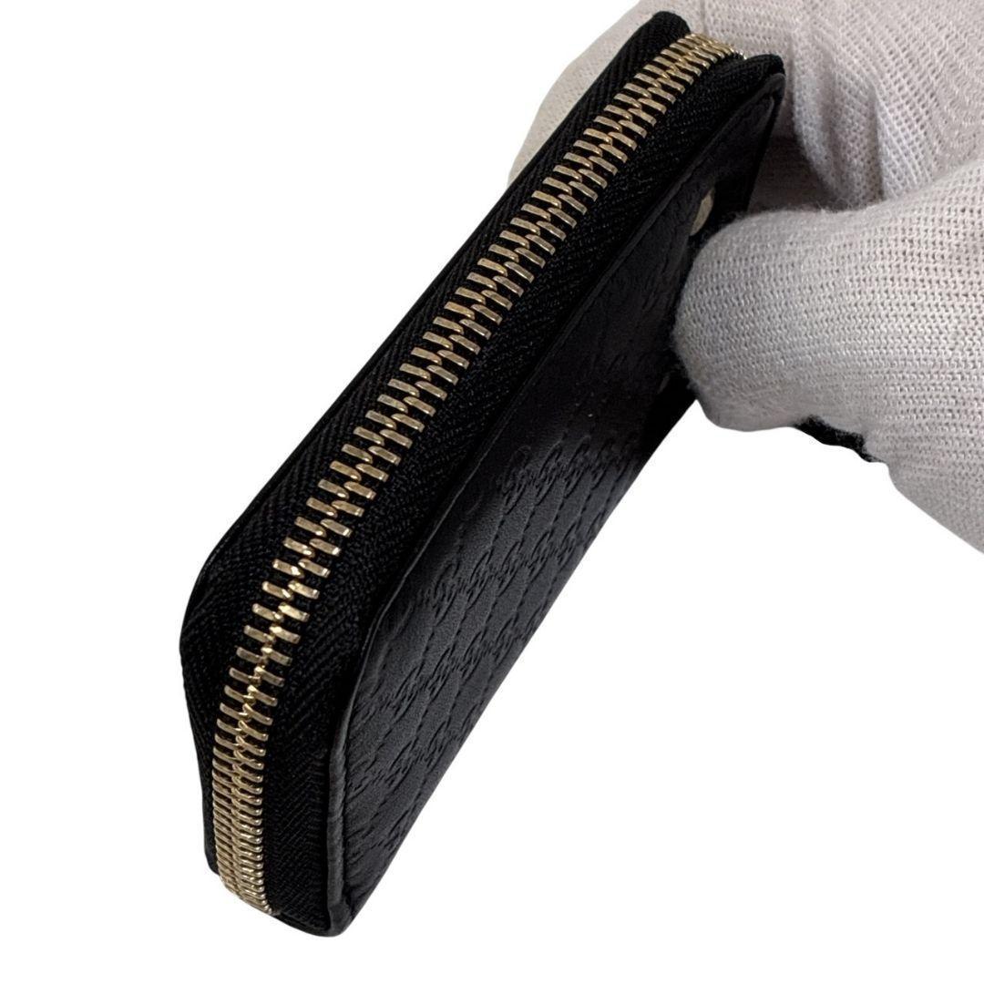 【美品】GUCCI グッチ 6連キーケース マイクログッチシマ 鍵 カード 黒