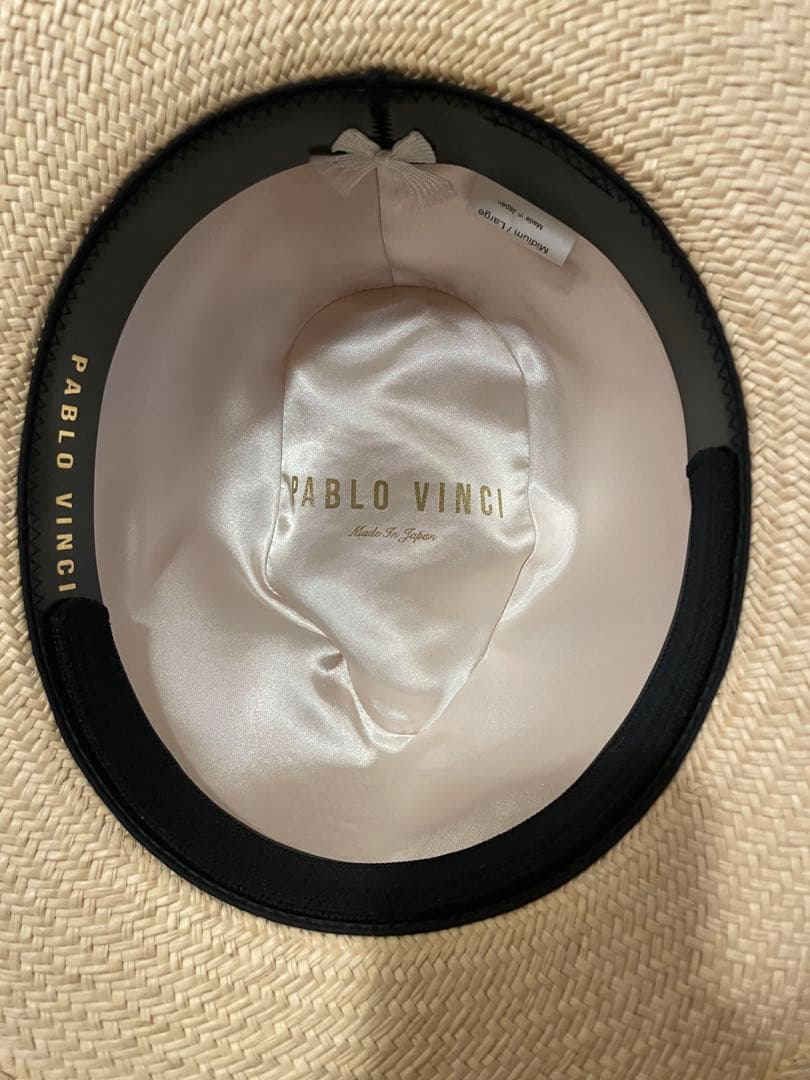 【美品】PABLO VINCI Panama hat パナマハット M/L