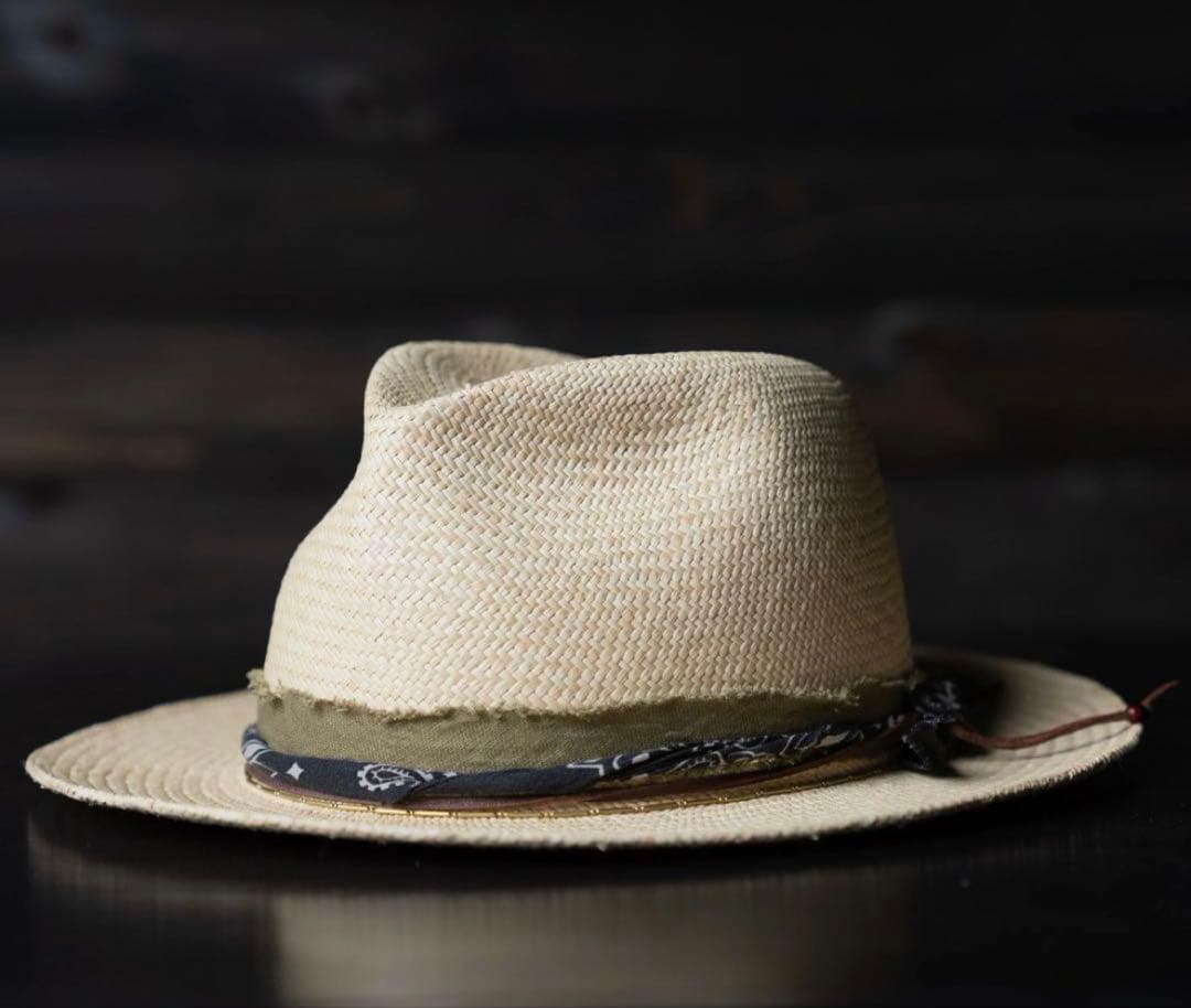 【美品】PABLO VINCI Panama hat パナマハット M/L
