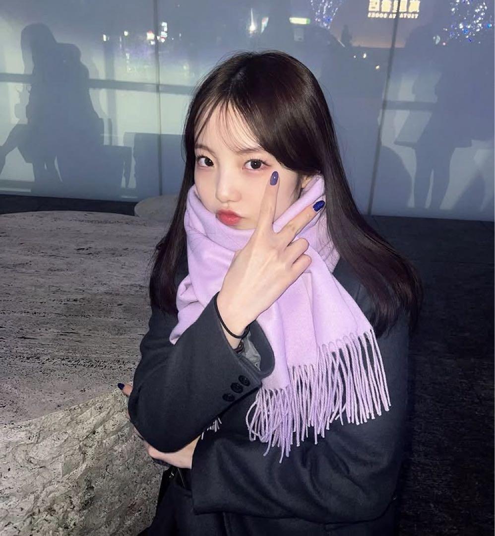 本田真凜さん着用マフラーカシミヤESTNATION