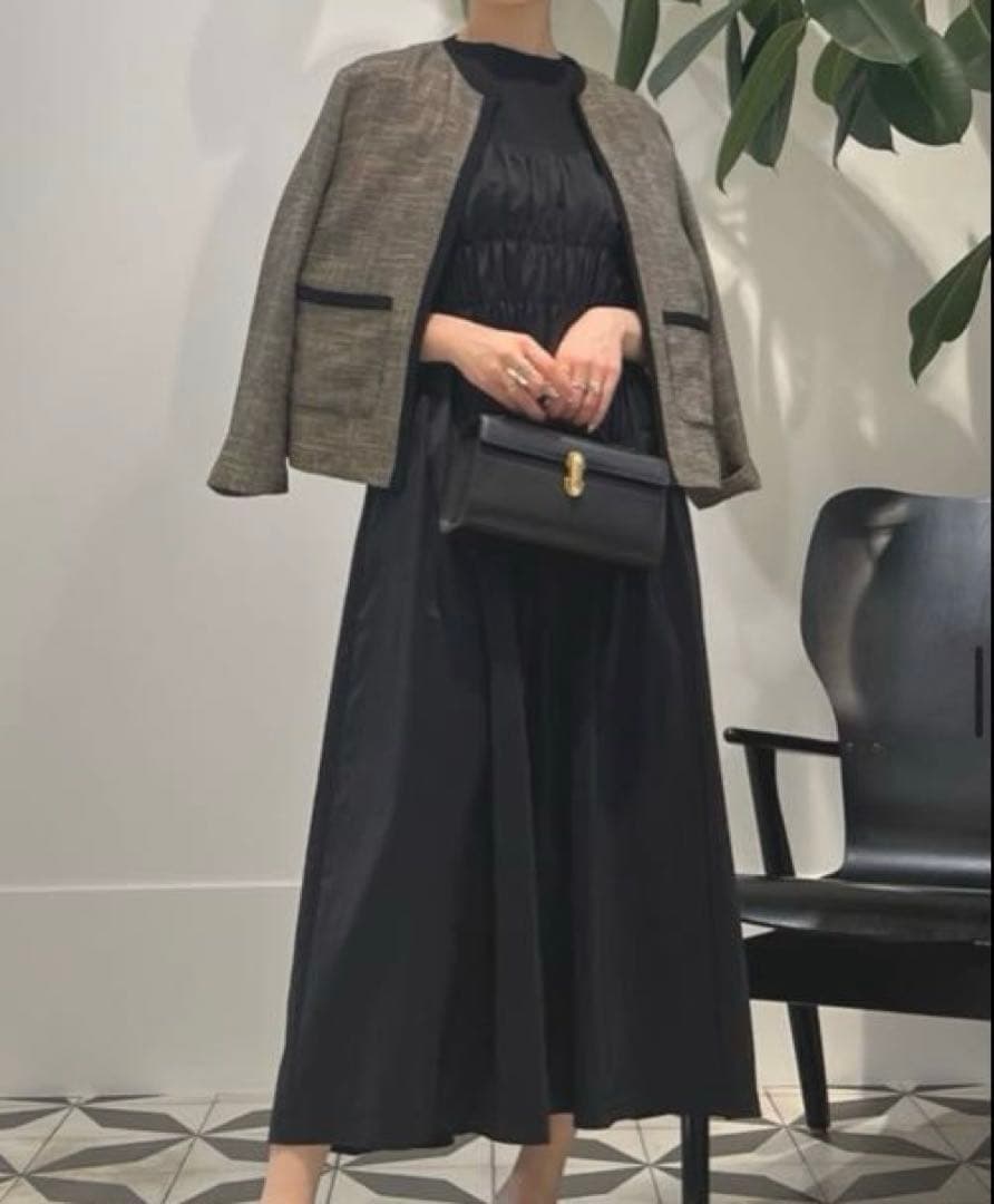 Ballsey TOMORROWLAND カラミ ノーカラー ジャケット