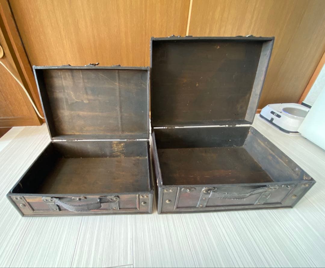 ウェルカムスペース　アンティーク　トランク　大小セット　ウェディング　結婚式