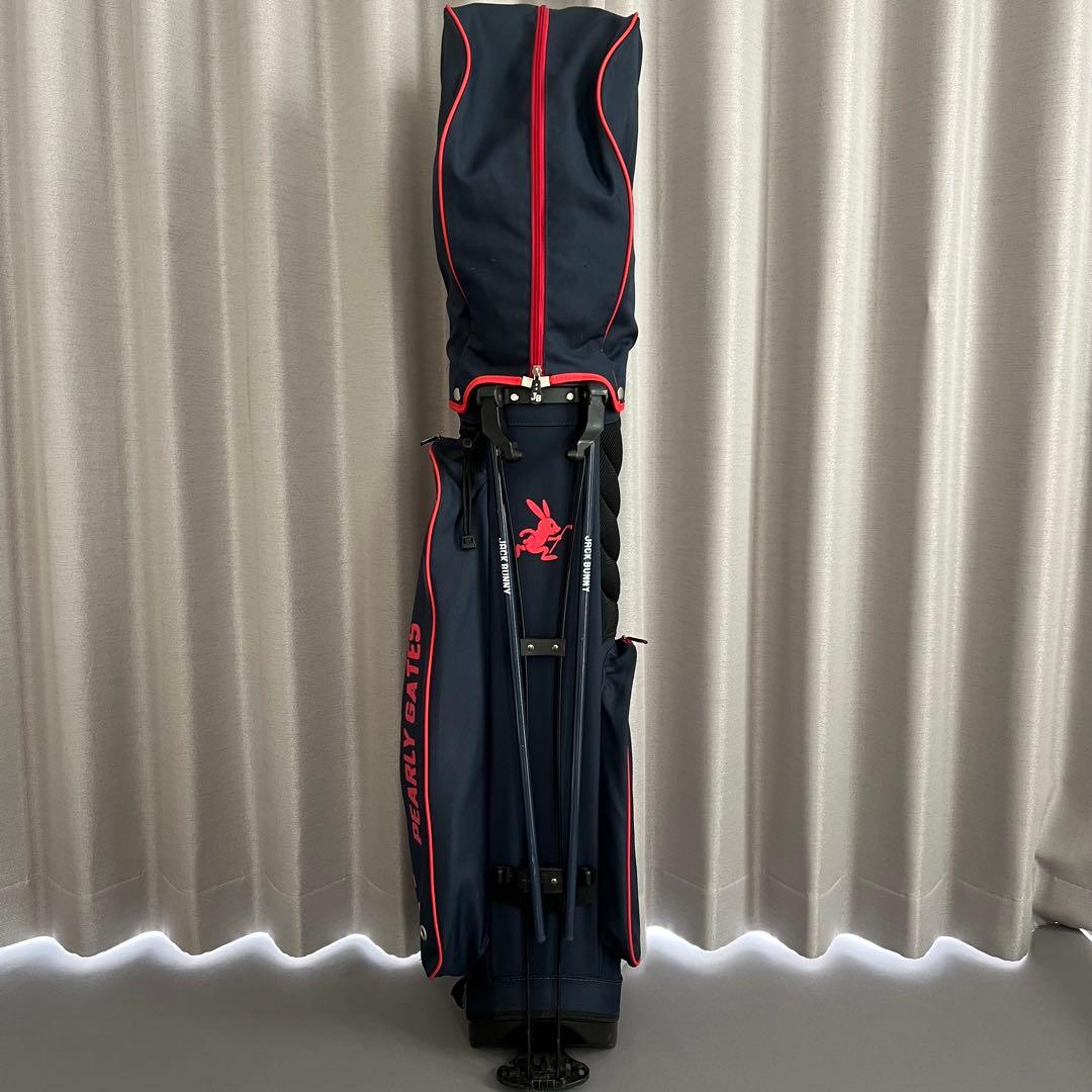 ジャックバニー　パーリーゲイツ　キャディバッグ ゴルフ　ロゴ　スタンド　自立