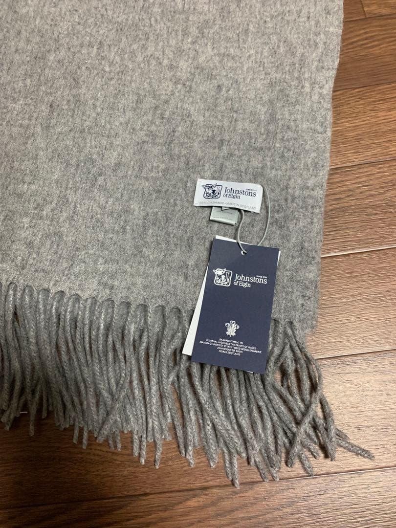 A*Y様 大判ジョンストンズ カシミア100%マフラー グレー