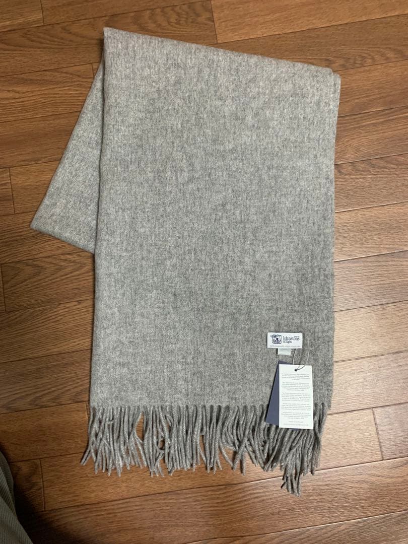 A*Y様 大判ジョンストンズ カシミア100%マフラー グレー