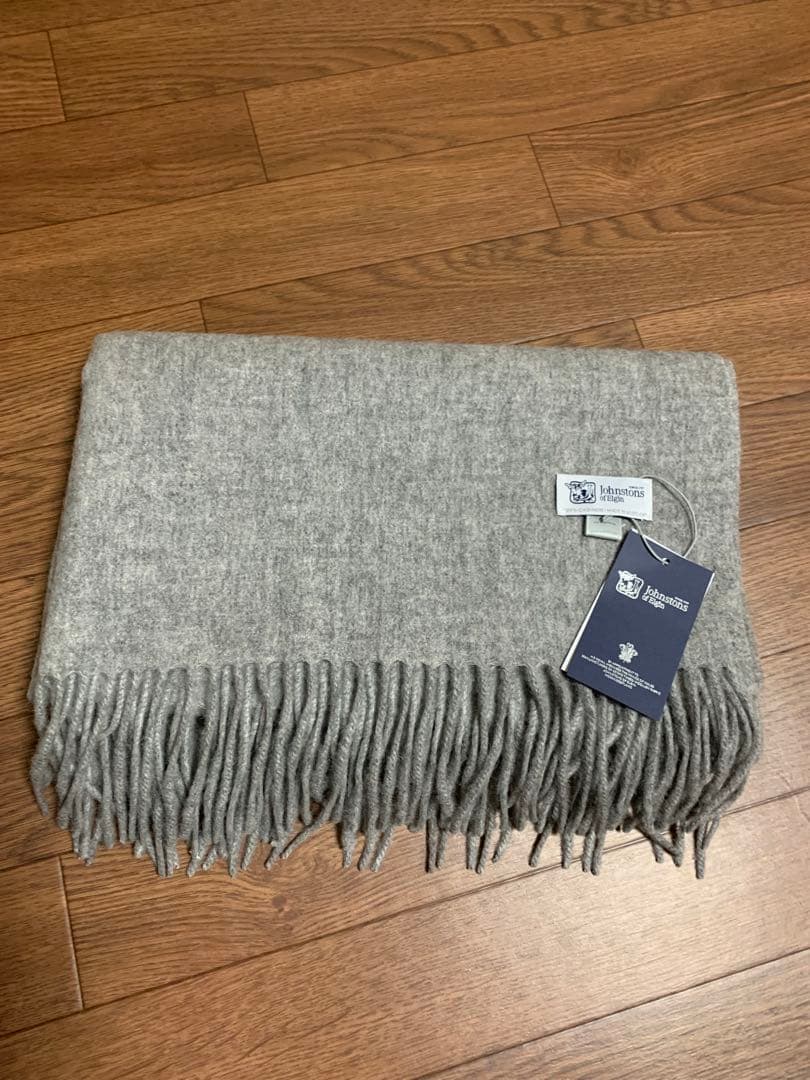 A*Y様 大判ジョンストンズ カシミア100%マフラー グレー