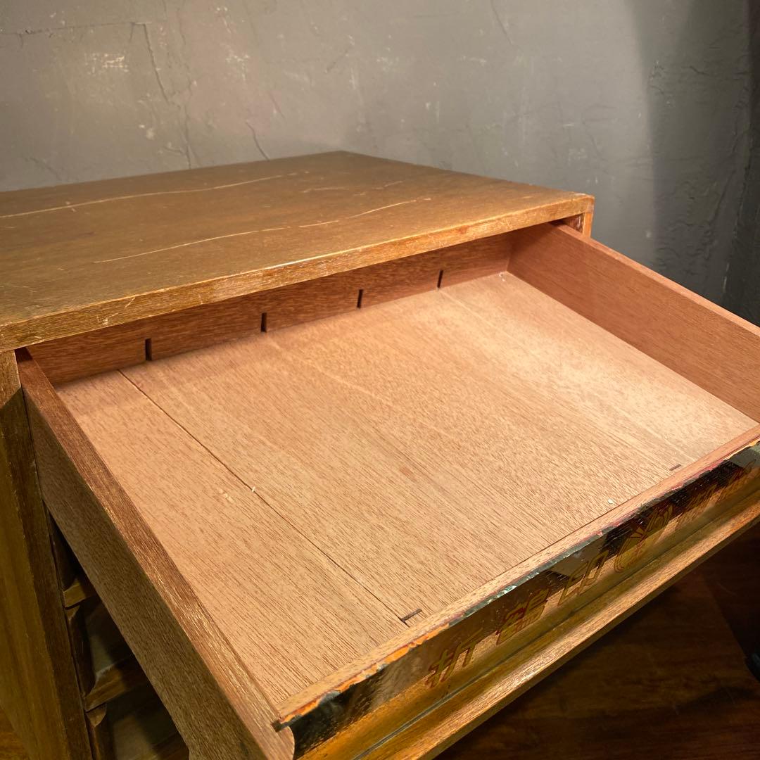 昭和レトロ 折鶴印卸縫糸 陳列棚 店舗什器 ショーケース 稀少 古道具