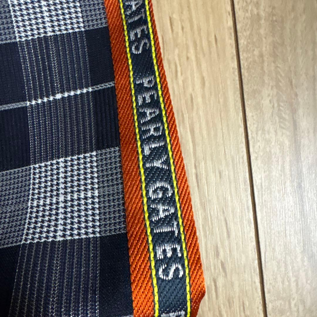 【美品】PEARY GATES ネイビー系チェックパンツ